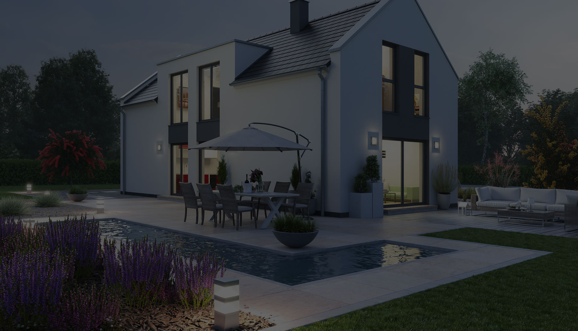 Einfamilienhaus mit Pool und Garten